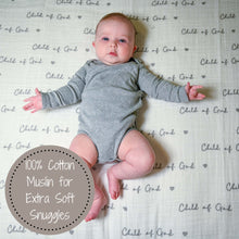 Load image into Gallery viewer, Lollybanks Muslin Swaddle Blanket - Child of God
