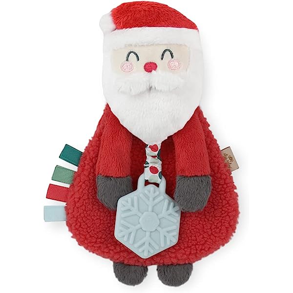 Itzy Ritzy - Brinquedo de pelúcia e mordedor Holiday Itzy Lovey™ - Nick, o Papai Noel