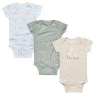 Gerber 3pc Baby Neutral Happy With You  Bodysuit Set