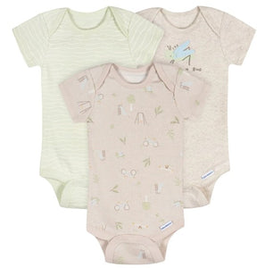 Gerber 3pc Baby Neutral Snug as a Bug Bodysuit Set