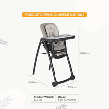 Cargar imagen en el visor de la galería, Joie Multiply 6-in-1 High Chair - Speckled
