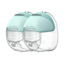 Afbeelding in Gallery-weergave laden, MomMed - S21 DOUBLE Portable Wearable Breast Pump - Blissful Green
