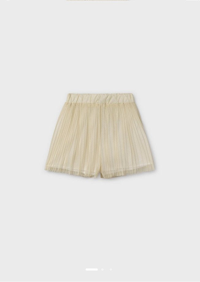 Mayoral Kid Girl Champagne Flowy Shorts