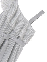 Cargar imagen en el visor de la galería, Mayoral Kid Girl Silver Pleated Dress
