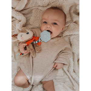 Itzy Ritzy - Holiday Itzy Lovey™ Plush And Teether Toy - Jolly the Reindeer