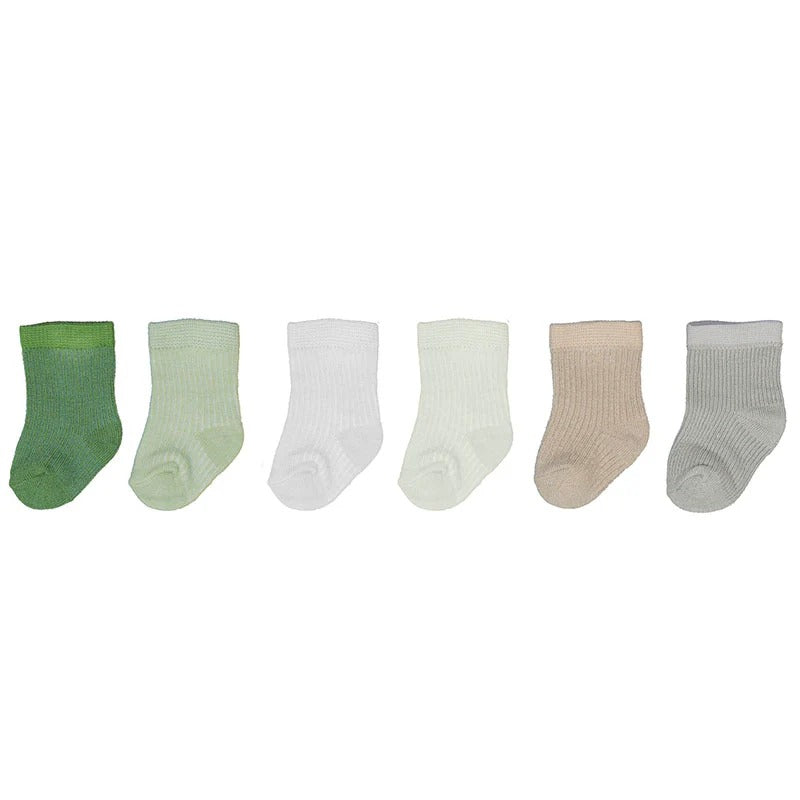 Mayoral 6 pairs Baby Neutral Green Socks Set