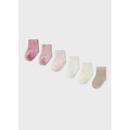 Mayoral 6 pairs Baby Girl Pink Socks Set