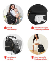 Load image into Gallery viewer, Skip Hop Black Envi Luxe Diaper Backpack
