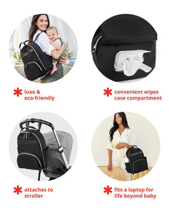 Skip Hop Black Envi Luxe Diaper Backpack