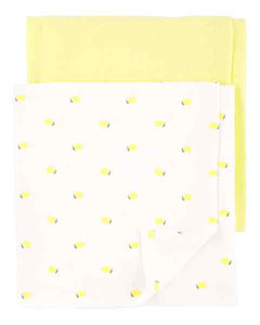 Carter's Baby 2pk Waffle Knit Yellow Blanket