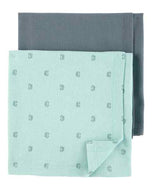 Carter's Baby Boy 2pk Waffle Knit Blue-Green Blanket