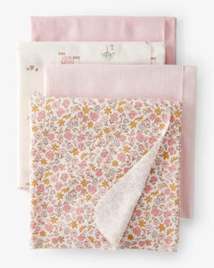 Carter's 4pc Baby Girl Receiving Blankets - Pink