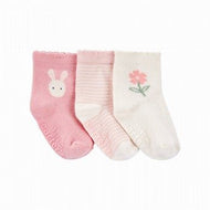 Carter's 3pk Baby Girl Bunny Bootie Socks