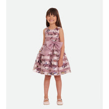 Load image into Gallery viewer, Bonnie Jean Kid Girl Mila Shadow Stripe Party Dress
