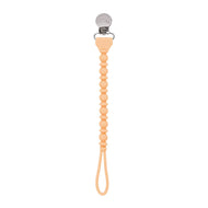 Itzy Ritzy - Sweetie Strap™ - Beaded Pacifier Clip - Apricot