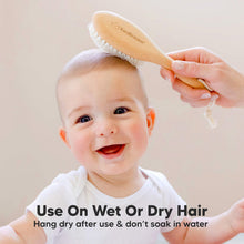Afbeelding in Gallery-weergave laden, Keababies Baby Wooden Hair Brush (Blush)
