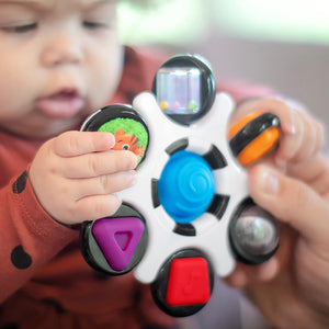 Baby Einstein Curiosity Clutch Fidget Sensory Toy and Pop It Rattle