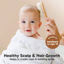 Load image into Gallery viewer, Keababies Baby Wooden Hair Brush (Blush)
