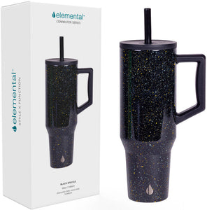 Elemental Commuter Tumbler 1180ml - Black Speckle