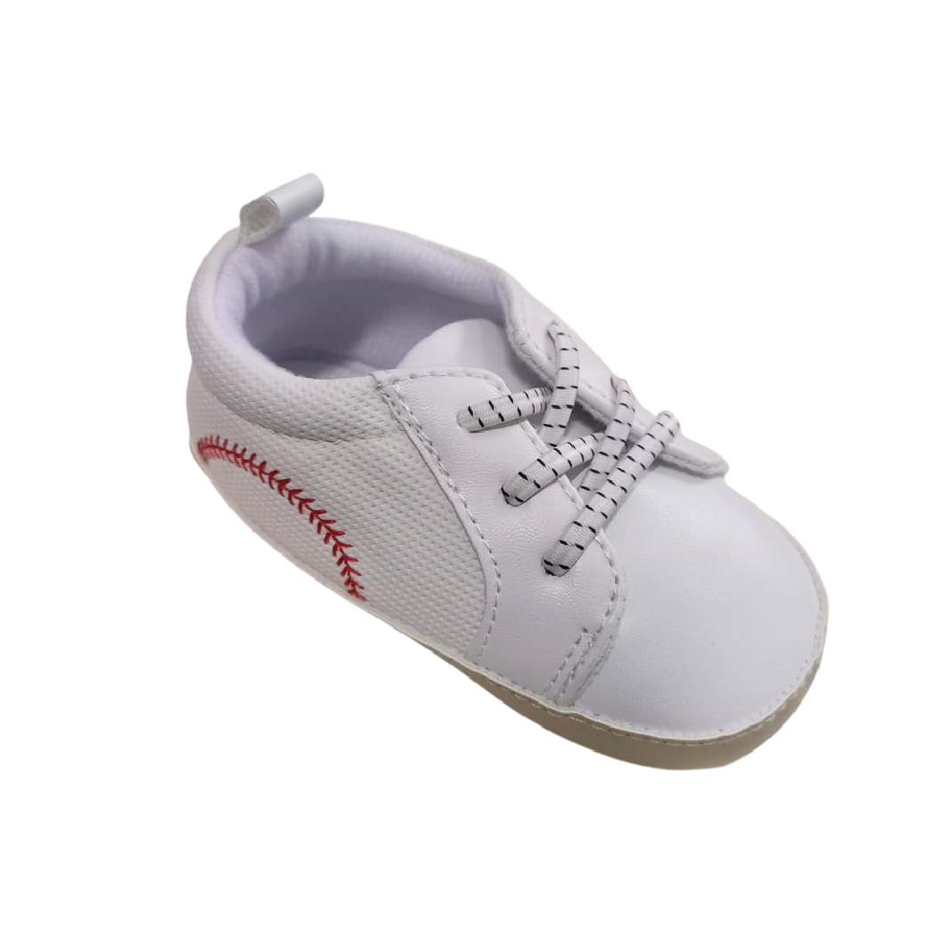 Carter s Baby Boy Baseball Sneaker Crib Shoes Cute as a Button