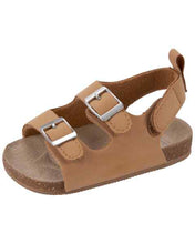 Load image into Gallery viewer, Carter&#39;s Baby Boy Brown Cork Sandal Crib Shoes
