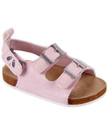 Carter's Baby Girl Pink Panda Cork Sandal Crib Shoes