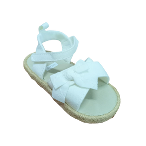Carter's Baby Girl White Espadrille Sandal Crib Shoes