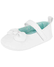 Load image into Gallery viewer, Carter&#39;s Baby Girl White Mary Jane Crib Shoes
