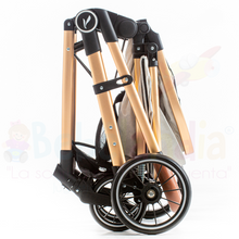 Afbeelding in Gallery-weergave laden, Premium Baby MIKE Stroller - Grey/ Pink
