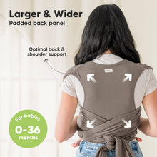 Load image into Gallery viewer, Keababies D-Lite Baby Wrap Carrier - Copper Gray
