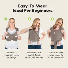 Load image into Gallery viewer, Keababies D-Lite Baby Wrap Carrier - Copper Gray
