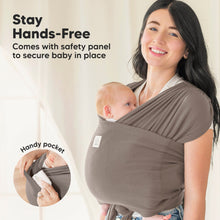 Load image into Gallery viewer, Keababies D-Lite Baby Wrap Carrier - Copper Gray
