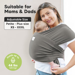 Keababies D-Lite Baby Wrap Carrier - Graphite