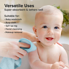 Load image into Gallery viewer, Keababies - 6pk Deluxe Baby Washcloths (Candy Pop)

