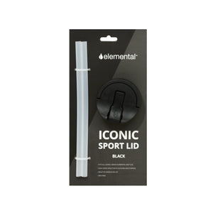 Elemental Iconic Sport Lid & Straw Pack - Black