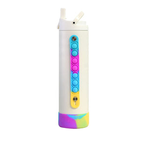 Elemental Iconic Pop Fidget 591ml Bottle with Sport cap- White Tie Dye