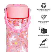 Cargar imagen en el visor de la galería, Elemental 530ml Splash Pop Fidget Bottle - Pink Unicorn
