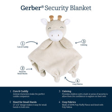 Load image into Gallery viewer, Gerber Security Blanket- Beige Giraffe
