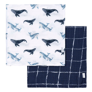 Gerber 2pk Swaddle Blankets Whale – Cute as a Button