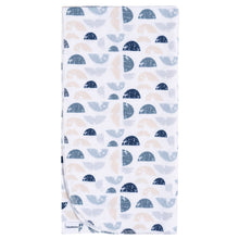 Cargar imagen en el visor de la galería, Gerber 4pc Flannel Blankets - Whale
