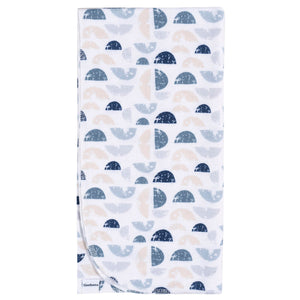 Gerber 4pc Flannel Blankets - Whale