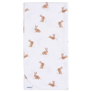 Gerber 4pc Flannel Blankets - Flowers & Bunnies