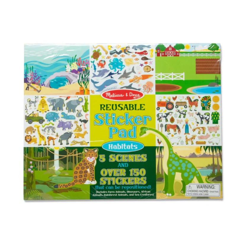 Melissa & Doug - Reusable Sticker Pad - Habitats