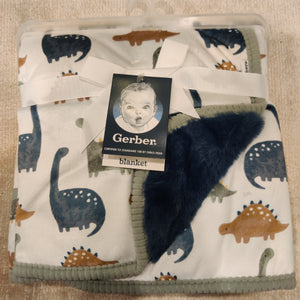 Gerber 2ply Plush Blanket - Dino