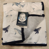 Gerber 2ply Plush Blanket - Whale