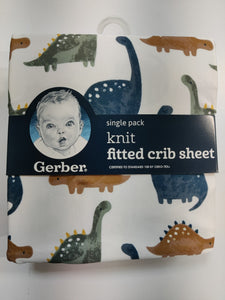 Gerber Boys Knit Fitted Crib Sheets - Whale