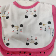 Gerber 2pc Girl Bibs - Pink Cat