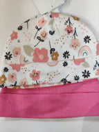 Gerber 2pc Baby Girl Beanie Caps - Pink Floral