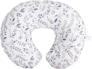 Boppy Feeding and Infant Support Pillow - Gray Taupe Leaves