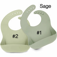 Keababies 1pc Silicone Bib - Sage